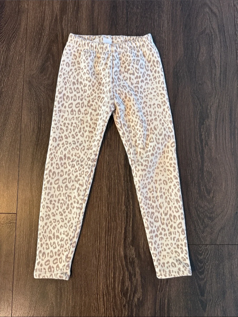 GAP Girls' Leopard Print Leggings – Cream and Tan